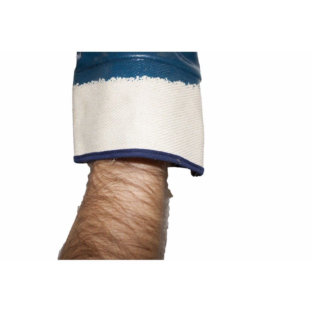 Pro Choice Super-guard Blue Nitrile Fully Dipped With Safety Cuff Glove X12 - NBRFBSC main image 1